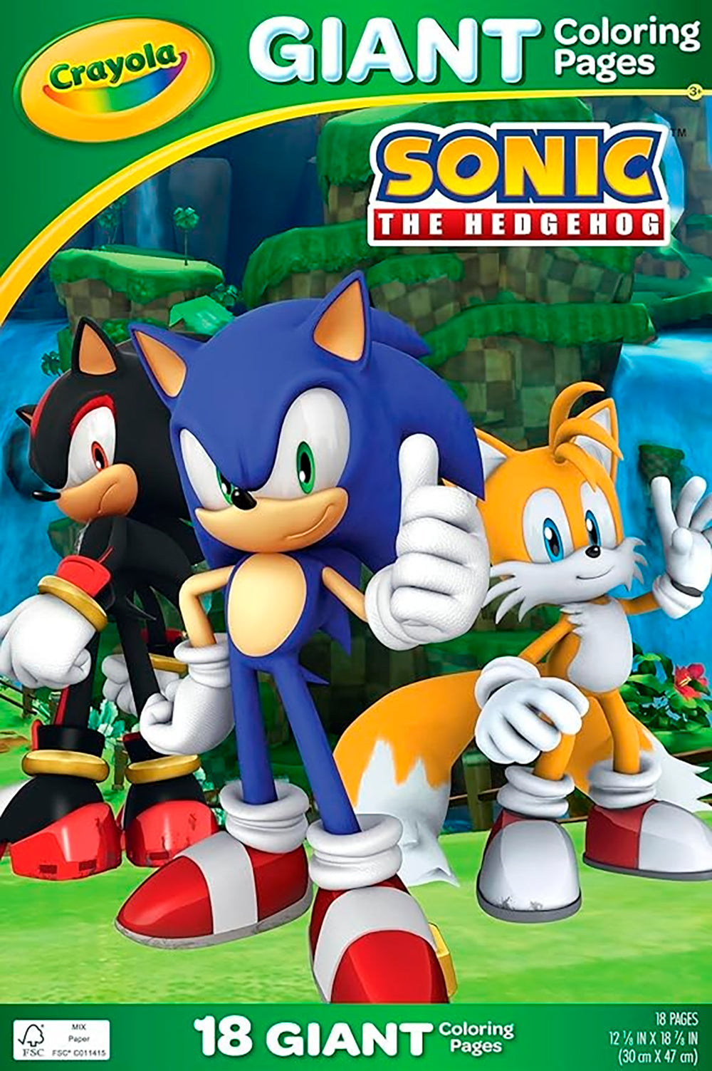 Crayola<br> Giant Colouring Pages<br> Sonic the Hedgehog