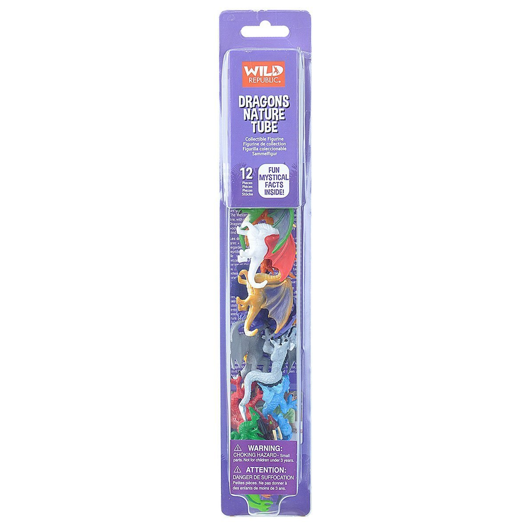 Wild Republic<br> Nature Tube<br> Dragons<br> (12-Pieces)