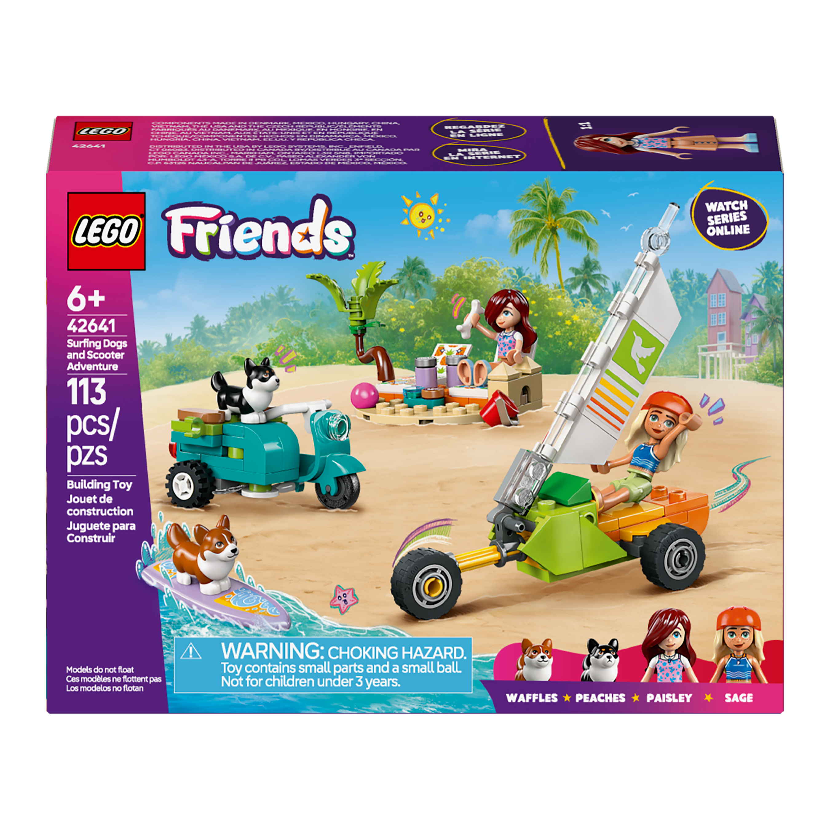 LEGO Friends Surfing Dogs and Scooter Adventure 42641 – The