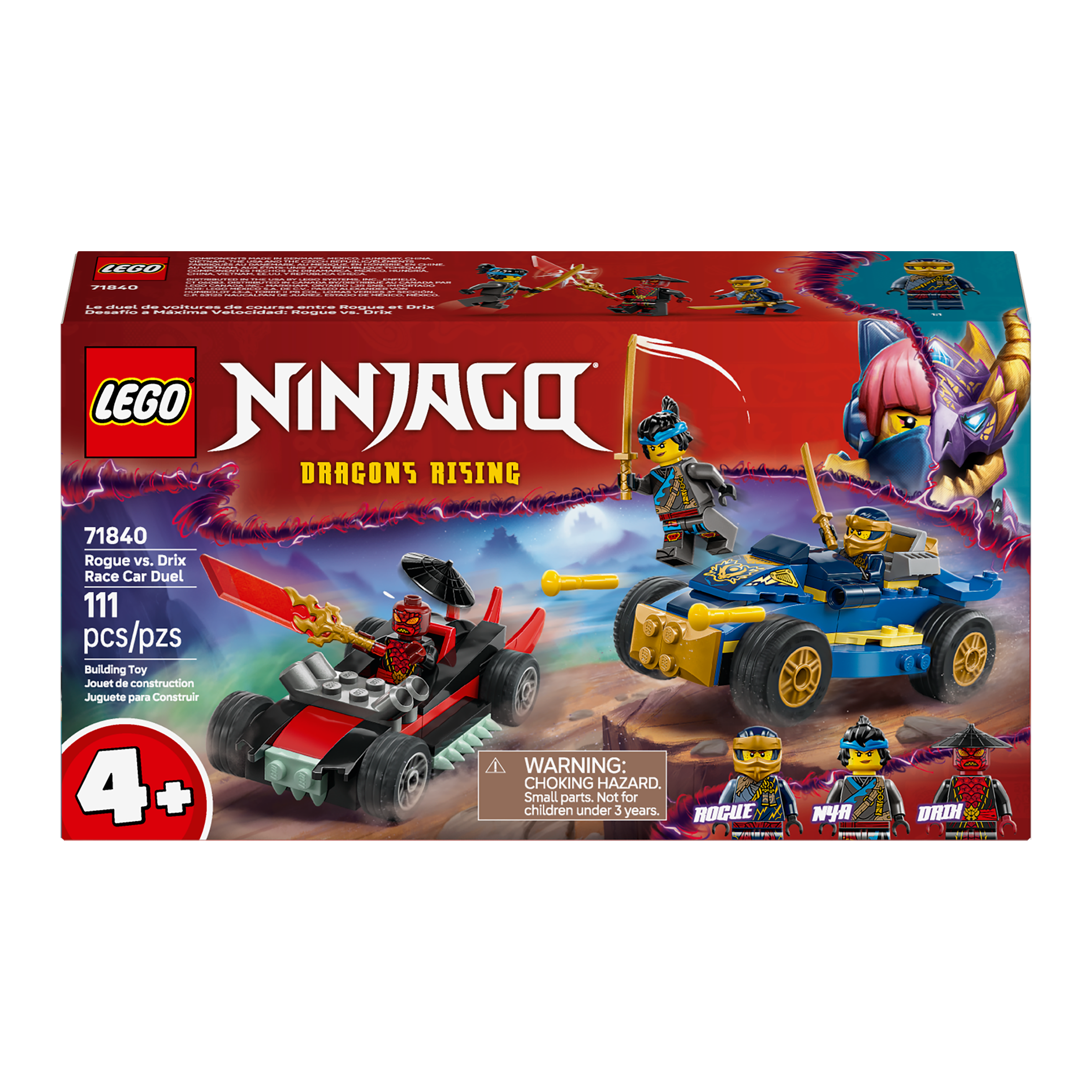 LEGO Ninjago Rogue vs. Drix Race Car Duel 71840 – The 5Fifty5 Shop LEGO Ninjago Rogue vs. Drix Race Car Duel 71840 – The 5Fifty5 Shop