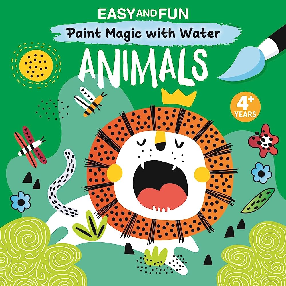 Colouring Book<br> Paint Magic with Water<br> Animals