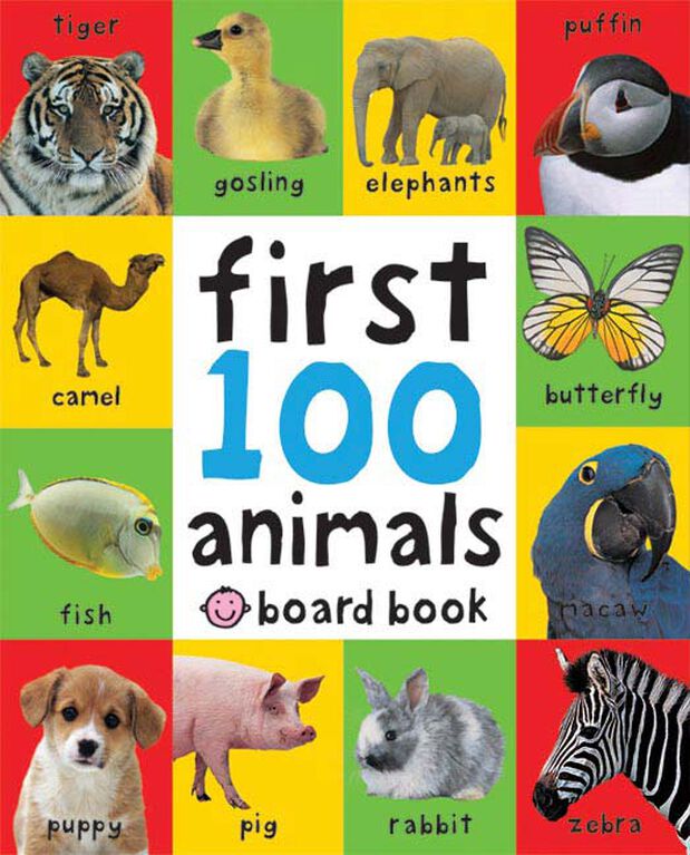 First 100 Animals<br> Board Book