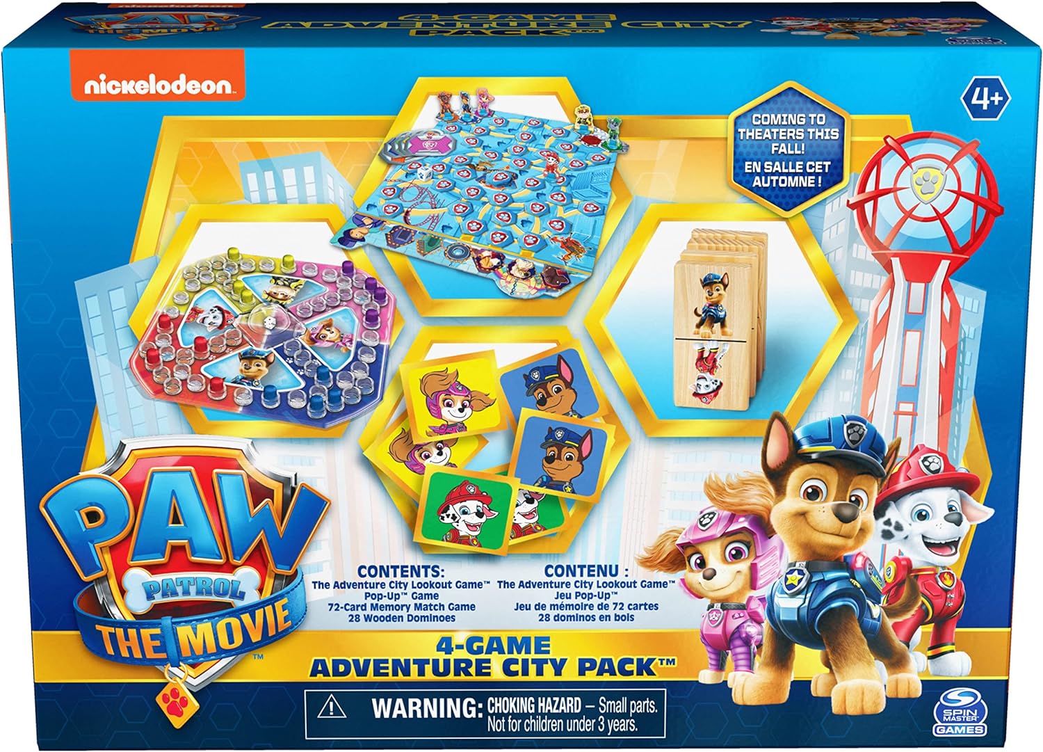 Board Game Spin Master Paw Patrol 4-Game Adventure City Pack – The