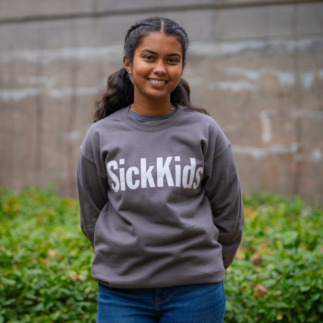 Adult SickKids Crewneck Sweater (Classic/Charcoal)