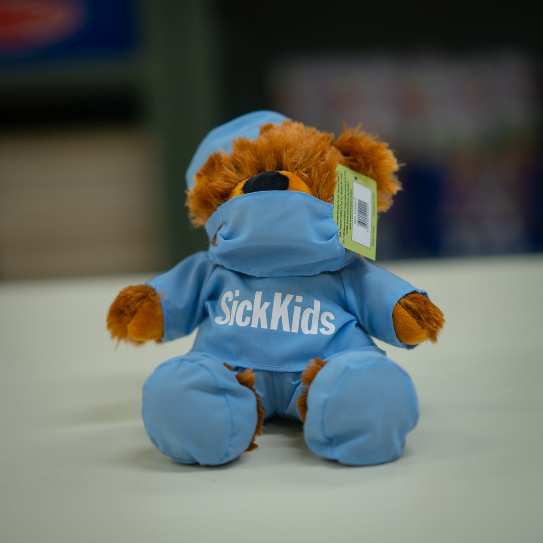 Teddy Bear (10")<br> SickKids<br> Blue Scrubs