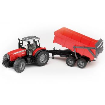 Bruder<br> Massey Ferguson<br> 7480 Tractor<br> (with Tippling Trailer)