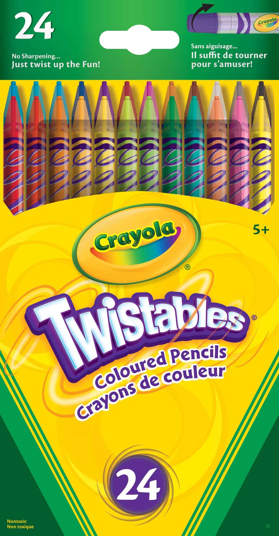 Crayola<br> Coloured Pencils<br> Twistables (24 Pack)
