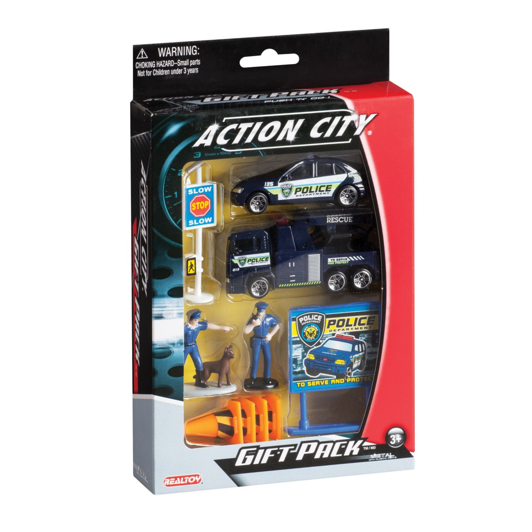 Daron<br> Action City Gift Pack<br> Police (10 Pieces)