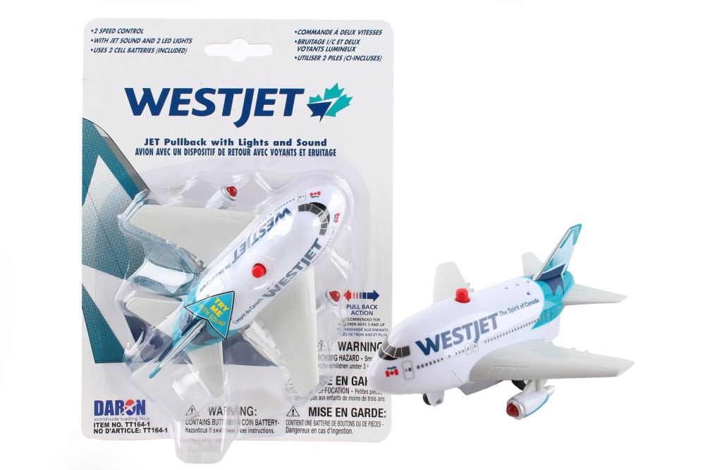 Daron<br> Plane (5")<br> West Jet<br> (with Lights & Sounds)