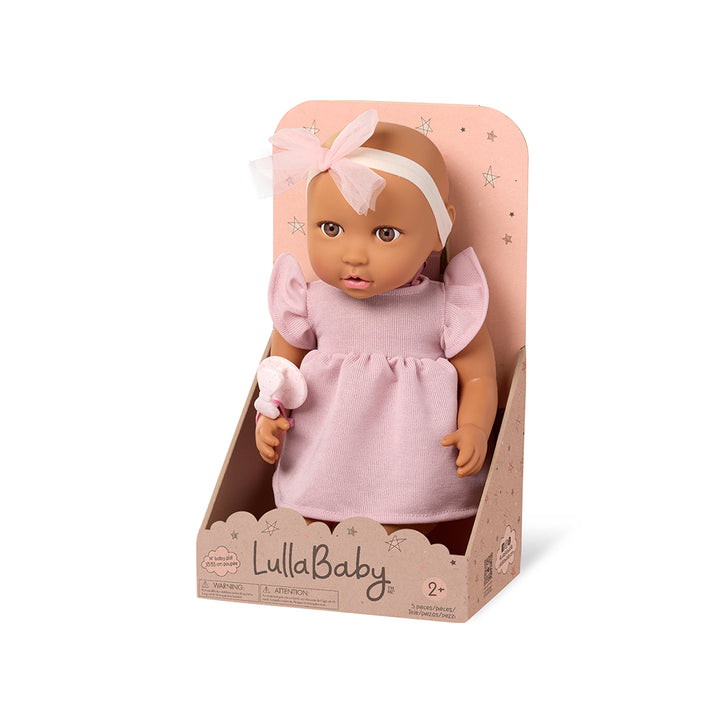 LullaBaby<br> Baby Doll (14")<br> Pink Dress
