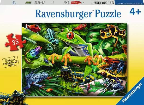 Jigsaw Puzzle<br> 35 Pieces<br> Amazing Amphibians