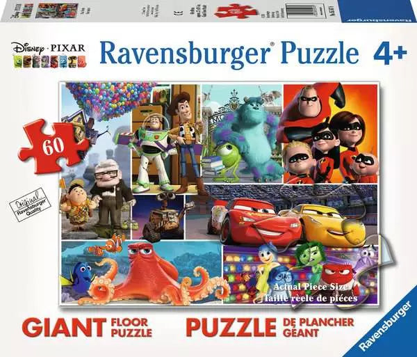 Jigsaw Puzzle<br> 60 Pieces<br>Giant Floor Puzzle<br> Pixar Friends