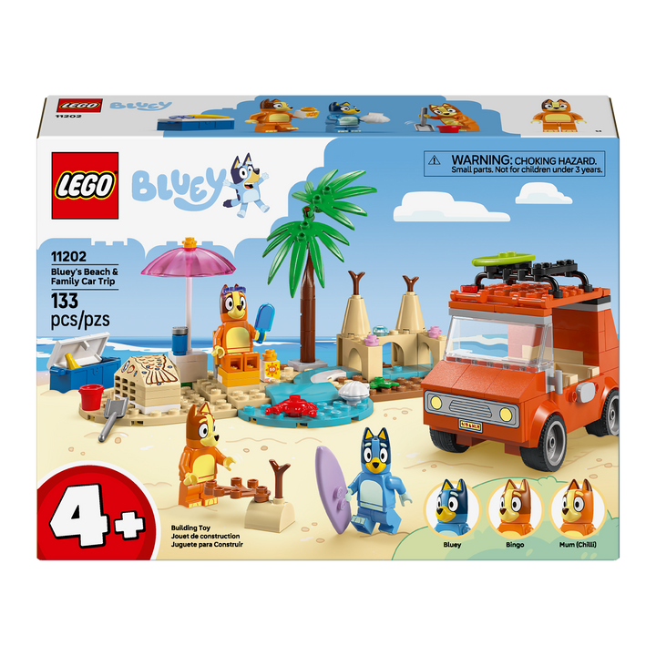 LEGO Bluey<br> Bluey's Beach and Family Car Trip<br> 11202