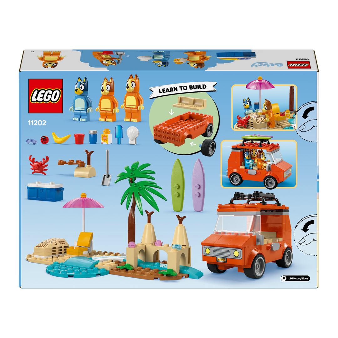 LEGO Bluey<br> Bluey's Beach and Family Car Trip<br> 11202