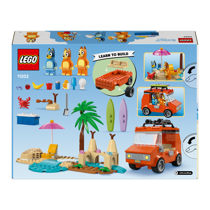 LEGO Bluey<br> Bluey's Beach and Family Car Trip<br> 11202