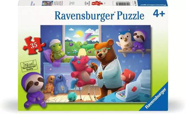Jigsaw Puzzle<br> 35 Pieces<br> Stuffed Animal Hospital
