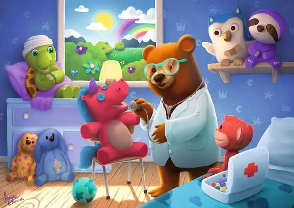 Jigsaw Puzzle<br> 35 Pieces<br> Stuffed Animal Hospital