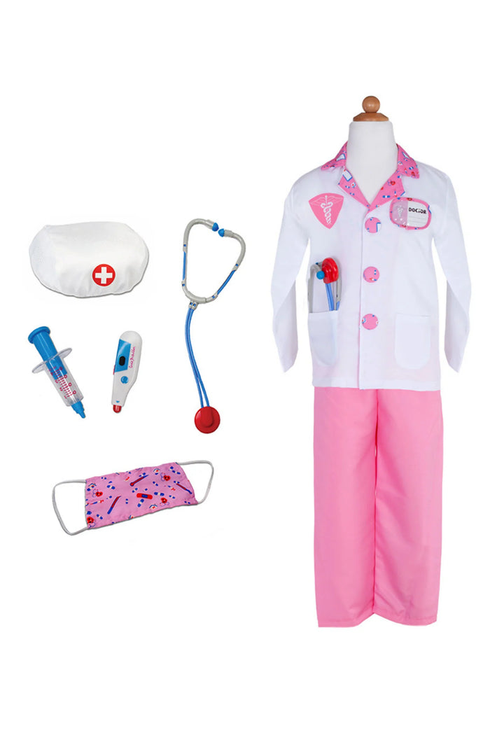 Great Pretenders<br> Costume<br> Doctor (Pink)<br> (Ages 5-6)