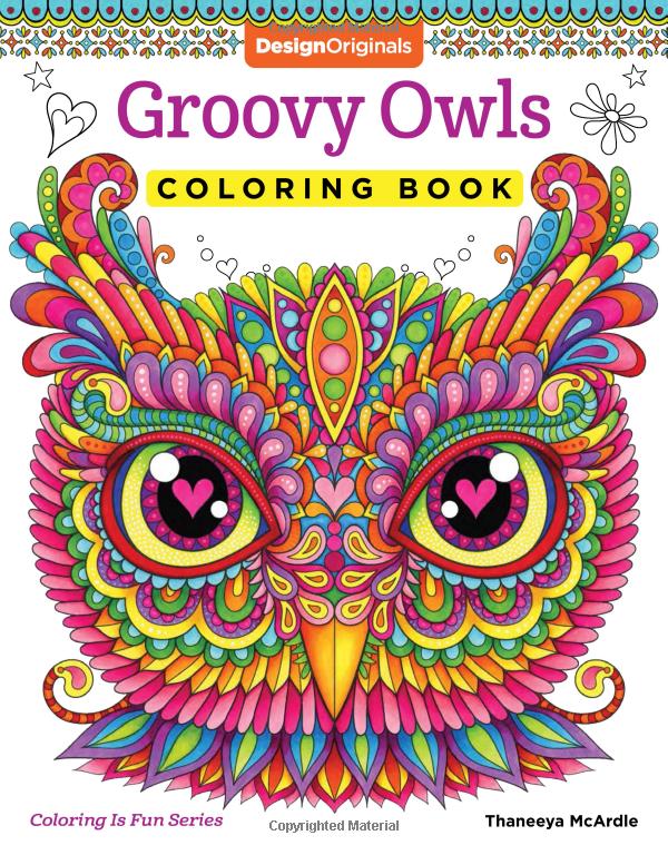 Colouring Book<br> Groovy Owls