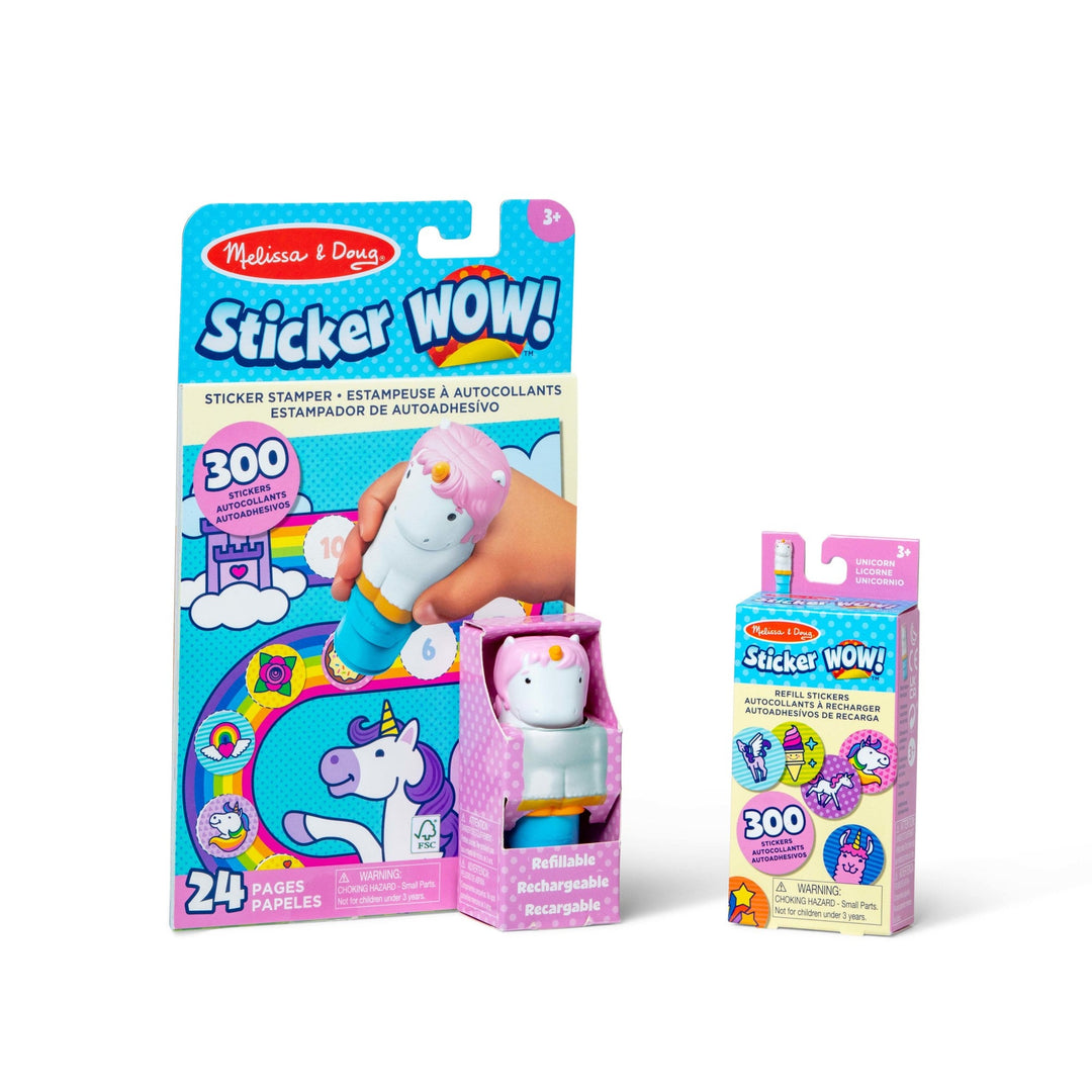 Activity Pad and Stamper<br> Melissa & Doug<br> Sticker WOW!<br> Unicorn