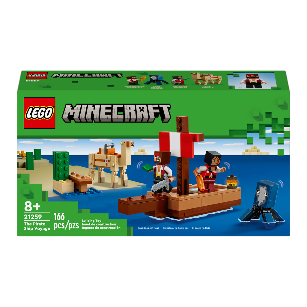 Lego minecraft the pirate ship adventure 21152 building kit sale