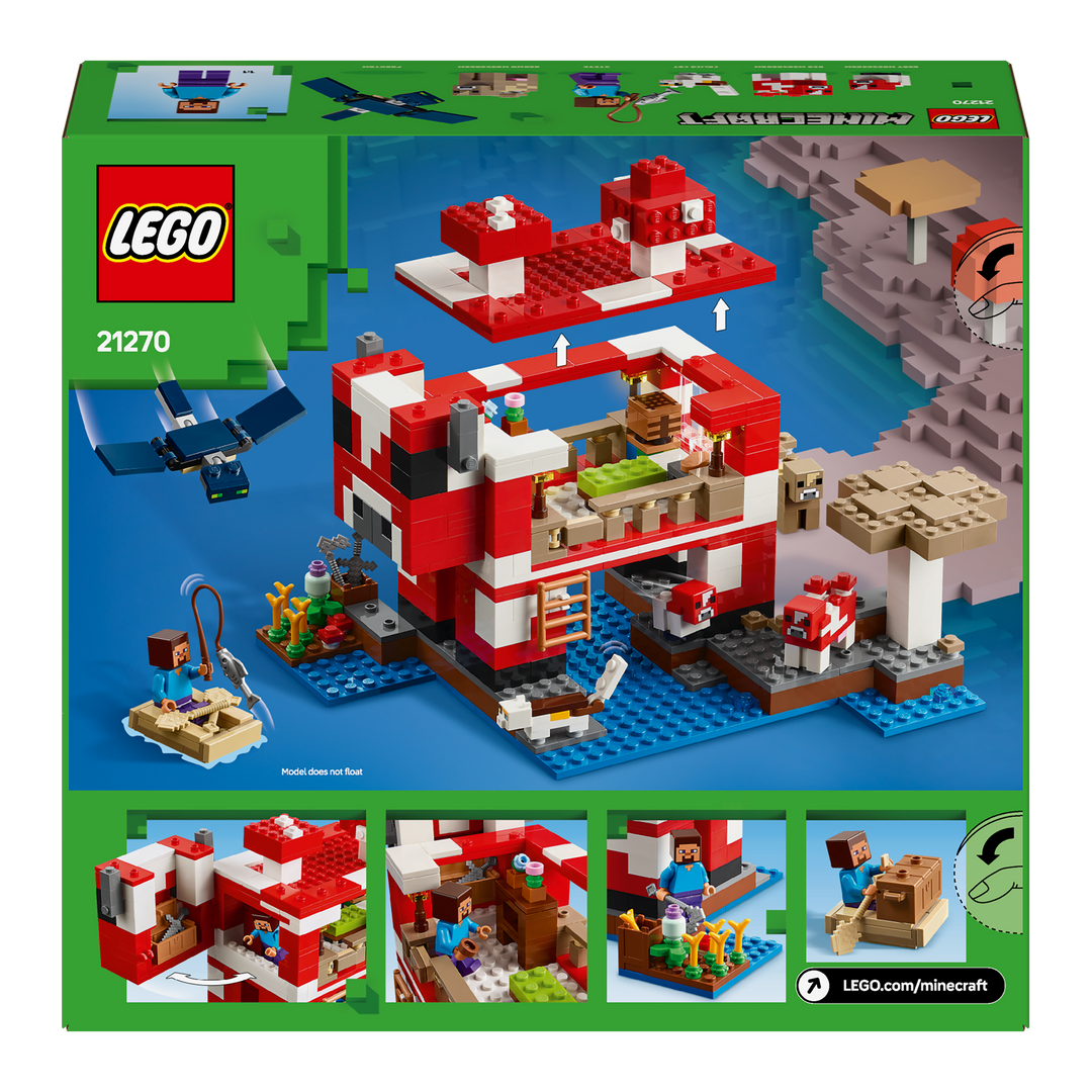 LEGO Minecraft<br> The Mooshroom House<br> 21270