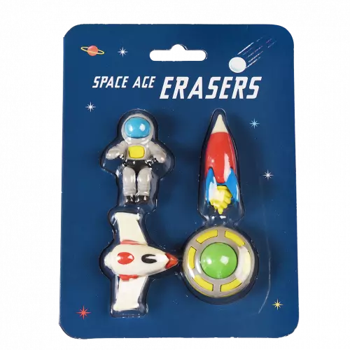 Eraser Set<br> Rex London<br> Space Age (4-Pack)