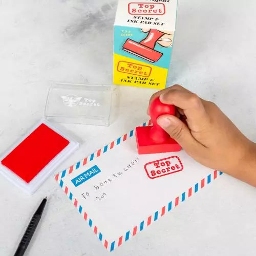 Stamp & Ink Pad Set<br> Rex London<br> Top Secret