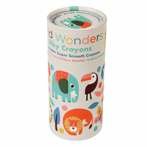 Silky Crayons<br> Rex London<br> Wild Wonders (12-Pack)