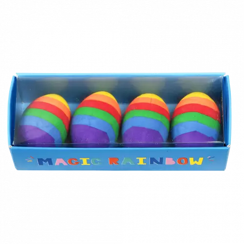 Eraser Set<br> Rex London<br> Rainbow Egg (4-Pack)