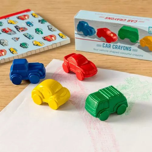Crayon Set<br> Rex London<br>Cars (4-Pack)