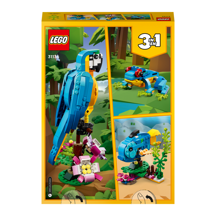 LEGO Creator (3-in-1)<br> Exotic Parrot<br> 31136