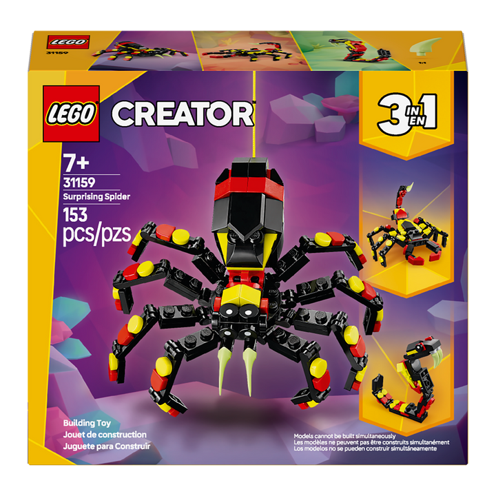 LEGO Creator (3-in-1)<br> Wild Animals: Surprising Spider<br> 31159