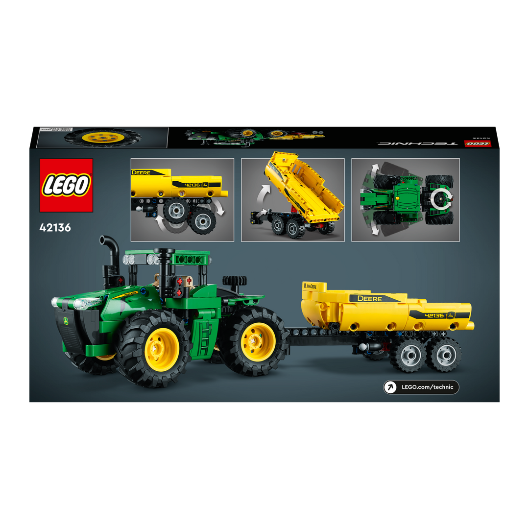 LEGO Technic John Deere 9620R 4WD Tractor 42136 Model Building Kit 390 Pcs  NEW