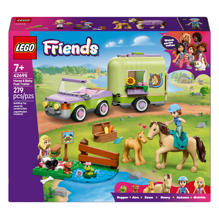 LEGO Friends<br> Horse &amp; Baby Foal Trailer<br> 42695