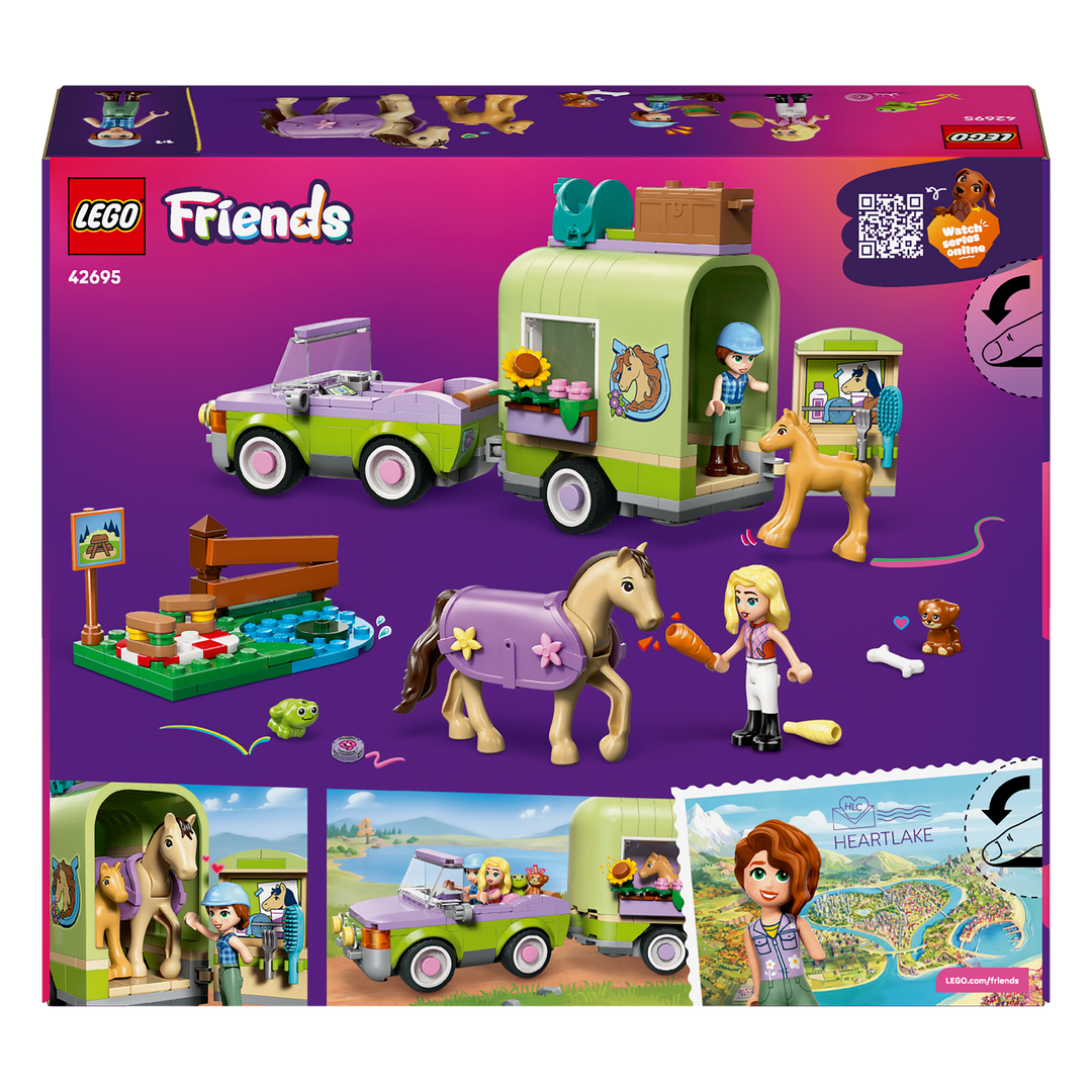 LEGO Friends<br> Horse &amp; Baby Foal Trailer<br> 42695