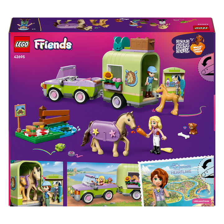 LEGO Friends<br> Horse &amp; Baby Foal Trailer<br> 42695