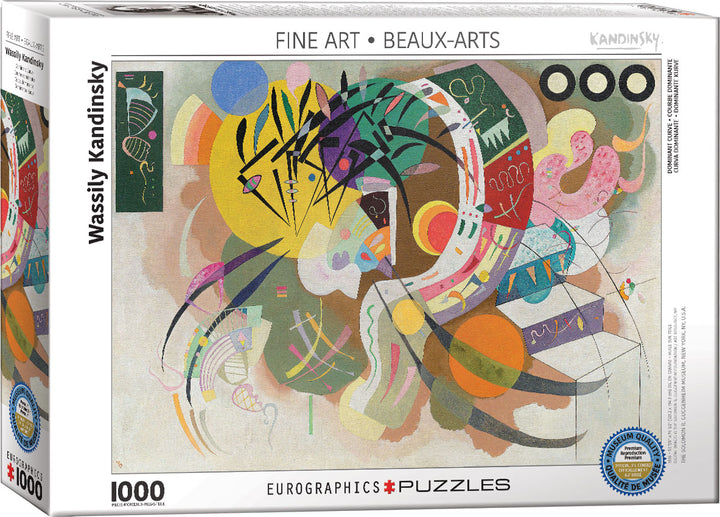 Jigsaw Puzzle<br> 1000 Pieces<br> Dominant Curve by Kandinsky