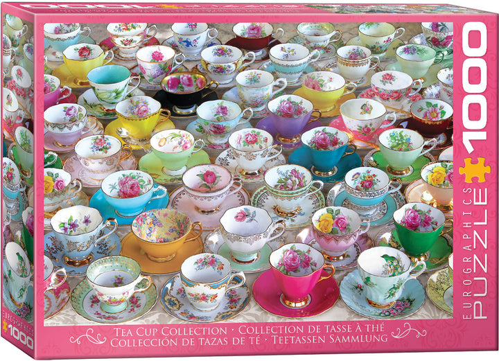 Jigsaw Puzzle<br> 1000 Pieces<br> Teacup Collection