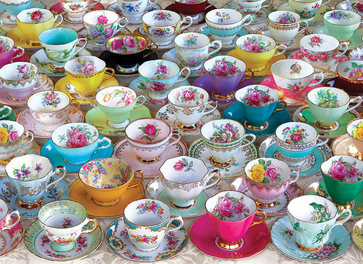 Jigsaw Puzzle<br> 1000 Pieces<br> Teacup Collection