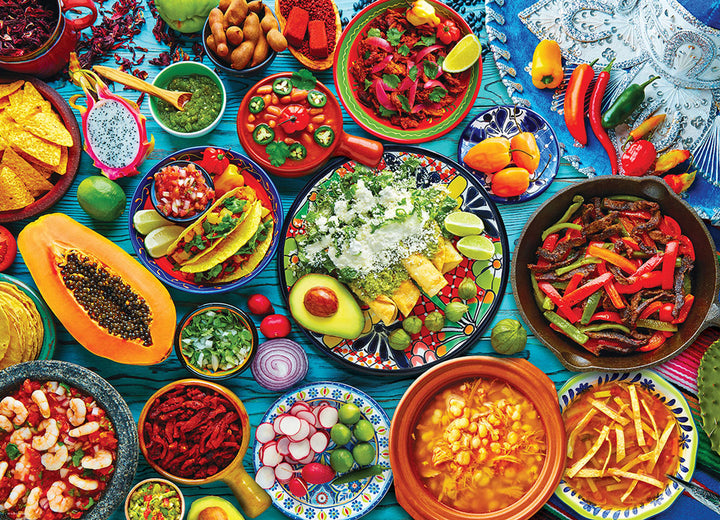 Jigsaw Puzzle<br> 1000 Pieces<br> Mexican Table