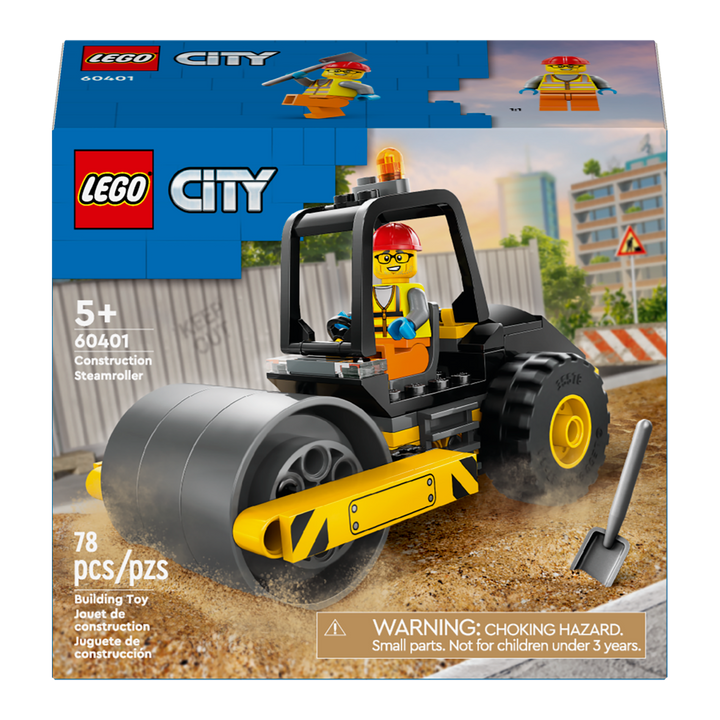 LEGO CITY<br> Construction Steamroller<br> 60401