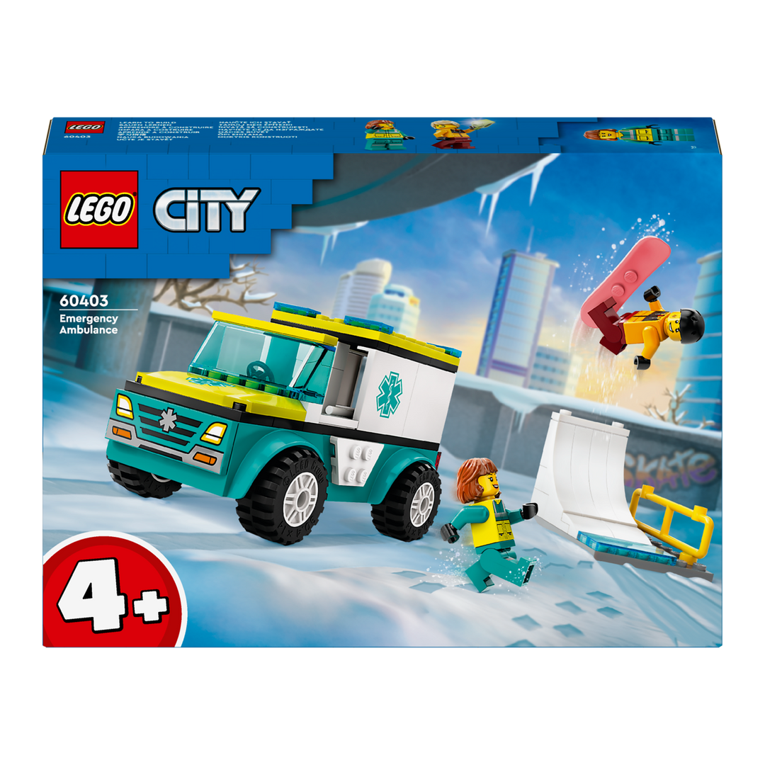 LEGO City Emergency Ambulance and Snowboarder 60403