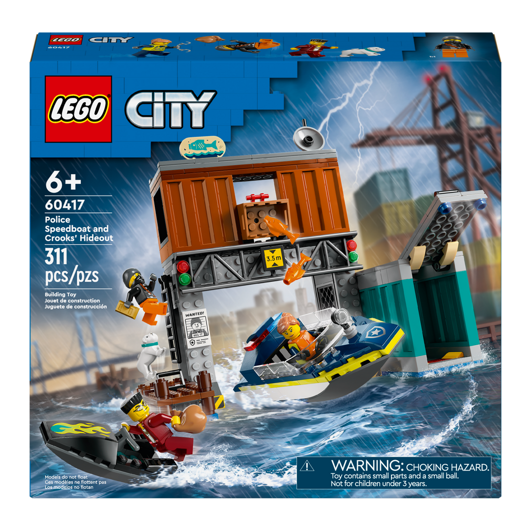 LEGO City Police Speedboat and Crook s Hideout 60417 The 5Fifty5 Shop at SickKids