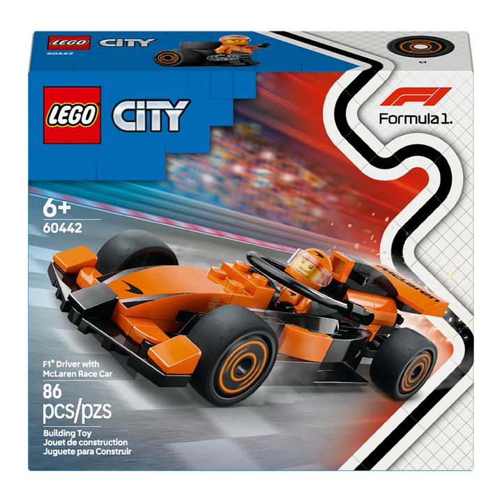 LEGO City<br> F1 Driver with McLaren Race Car<br> 60442