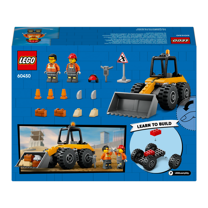 LEGO City<br> Yellow Construction Wheel Loader<br> 60450