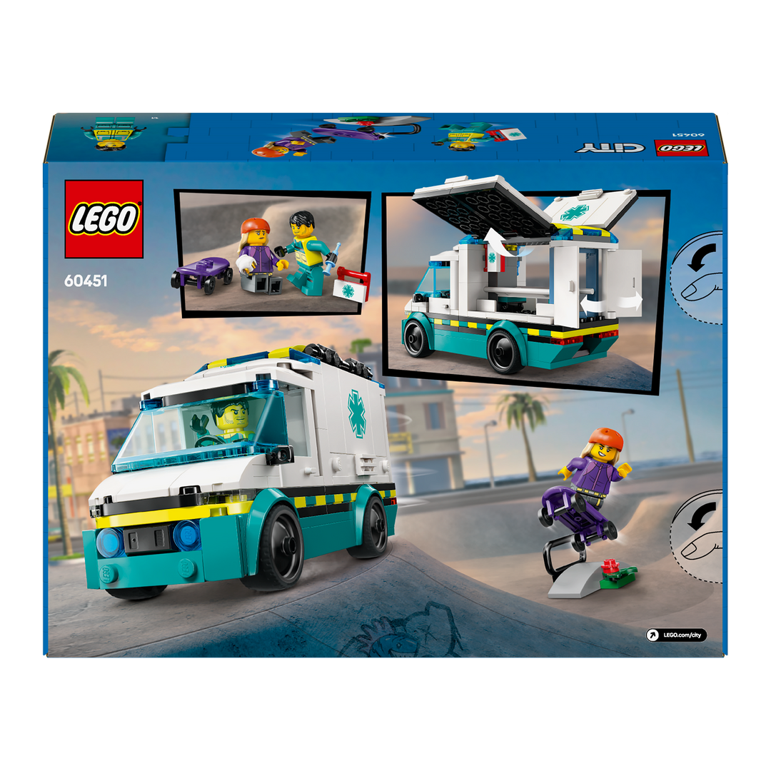 LEGO City<br> Emergency Ambulance<br> 60451