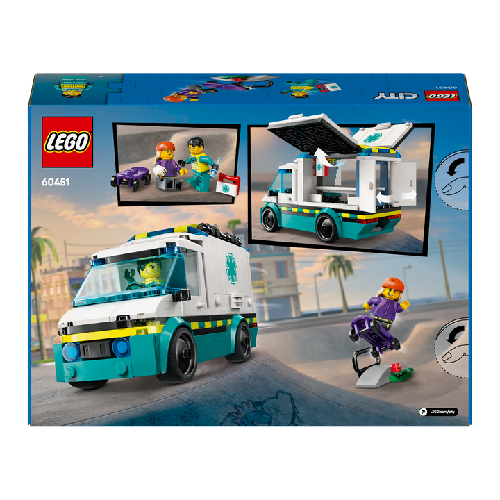 LEGO City<br> Emergency Ambulance<br> 60451