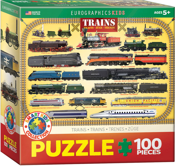 100 Pieces<br> Jigsaw Puzzle<br> Trains