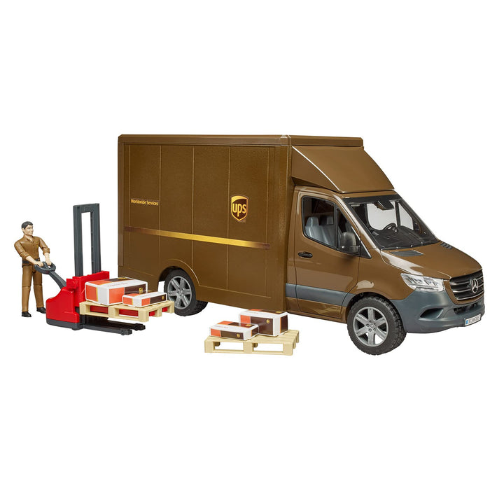 Bruder<br> MB Sprinter UPS Truck<br>  (With Accessories)